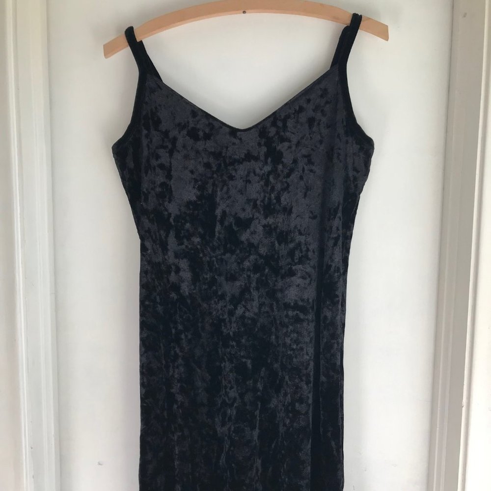 Bongo Black Velvet Sheath Dress Size Small